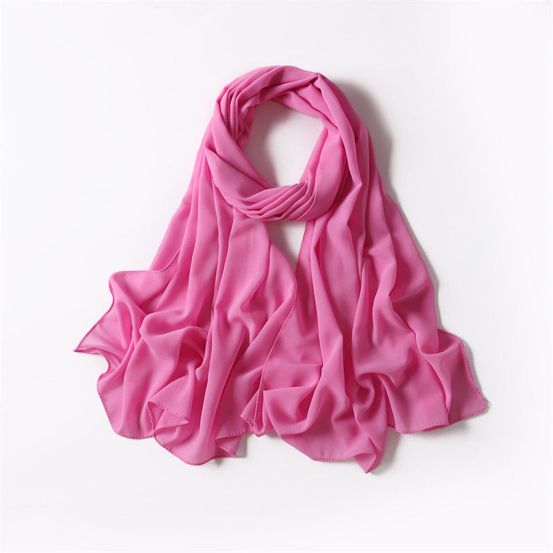 TAFFY PINK CHIFFON SHAWL