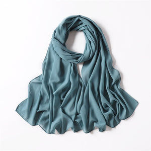 TEAL CHIFFON SHAWL