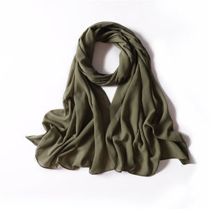 SEAWEED CHIFFON SHAWL