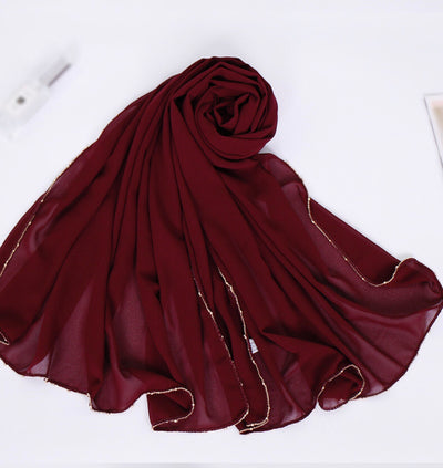 Chain chiffon - Maroon