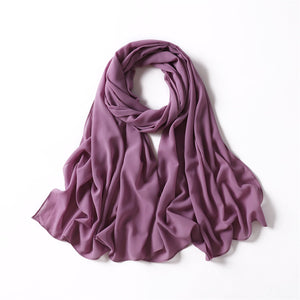 MAUVE CHIFFON SHAWL