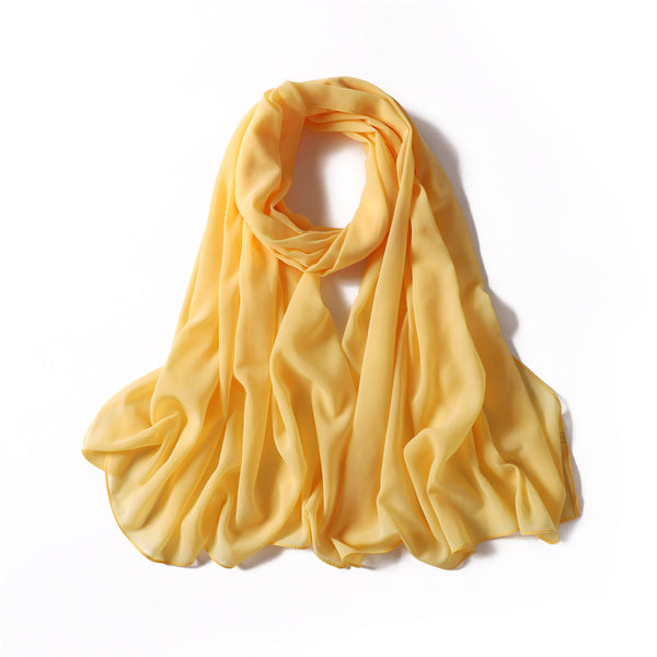 CYBER ORANGE CHIFFON SHAWL