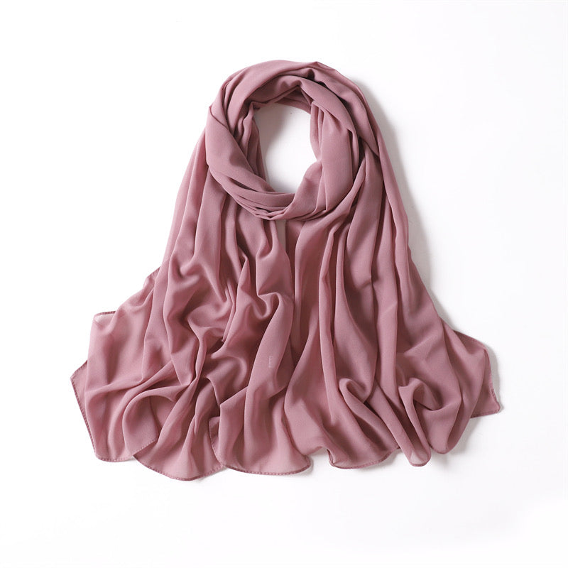 MID ROSE CHIFFON SHAWL
