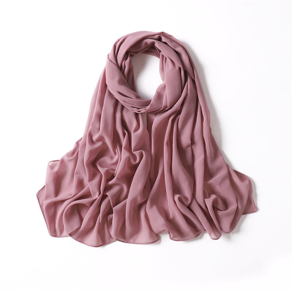 MID ROSE CHIFFON SHAWL