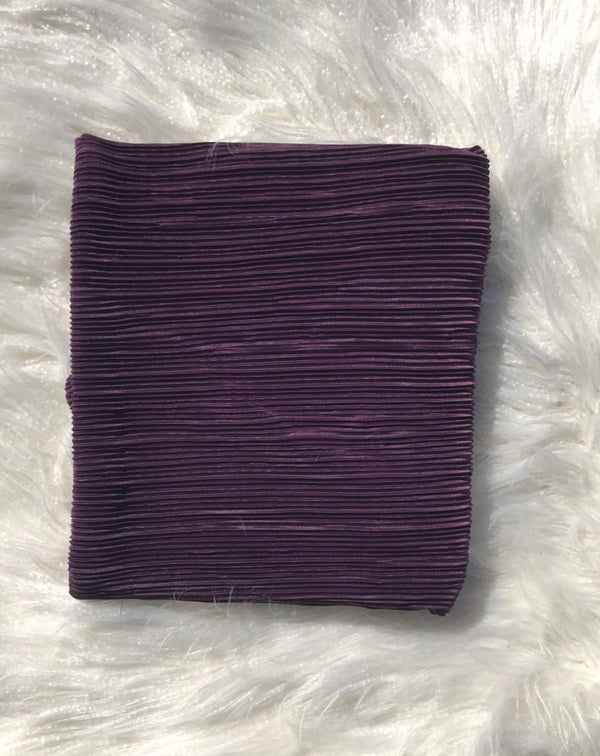 Pleated Shawl - Grape