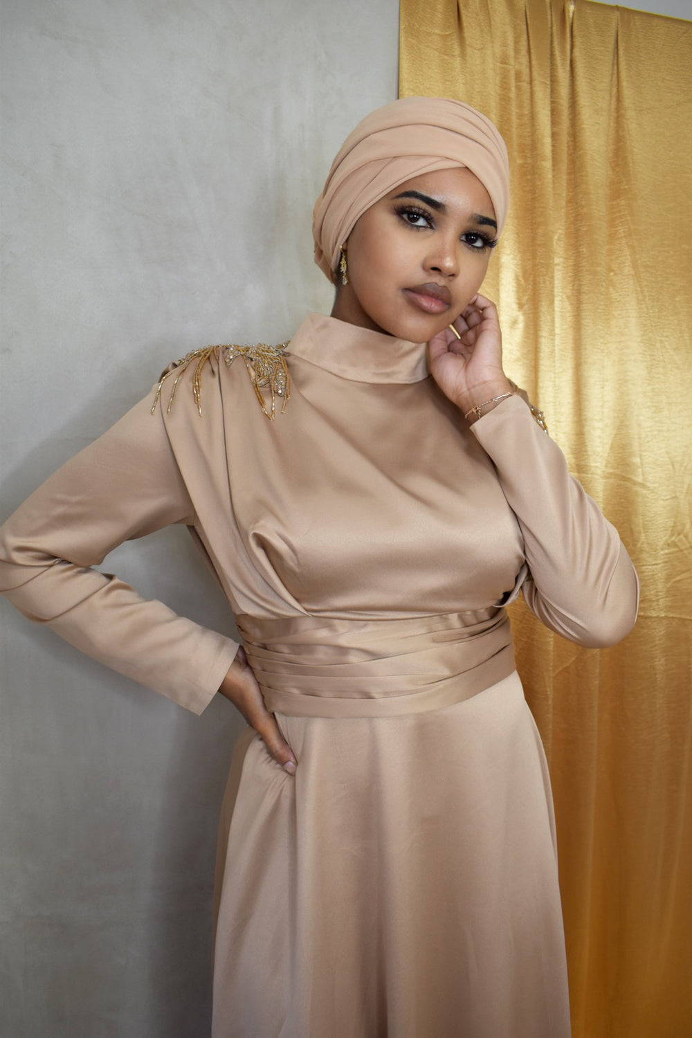 Barlin Satin Dress