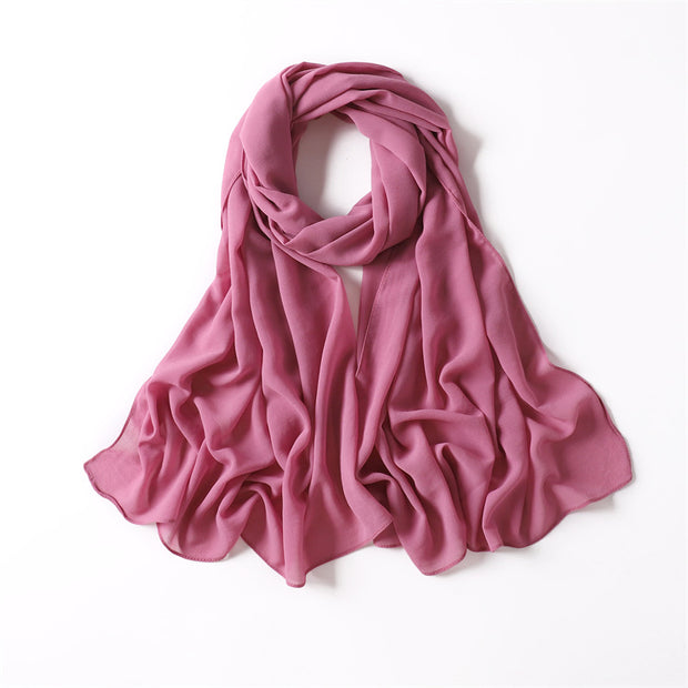 ROUGE PINK CHIFFON SHAWL