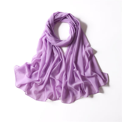 LAVENDER CHIFFON SHAWL