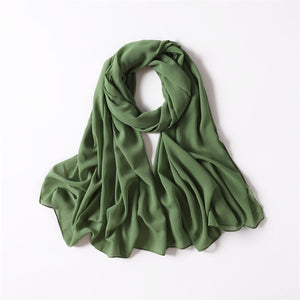 SAGE CHIFFON SHAWL