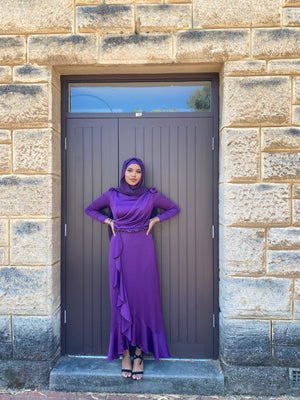 NAJMIYAT SATIN DRESS