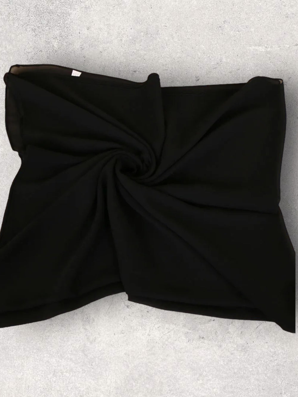 SQUARE CHIFFON - BLACK