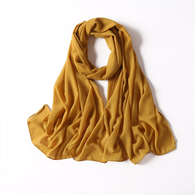 GOLD CHIFFON SHAWL