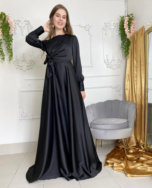 SABRINA SATIN DRESS