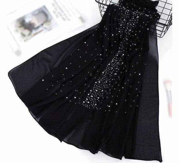 Pearl Chiffon - Black