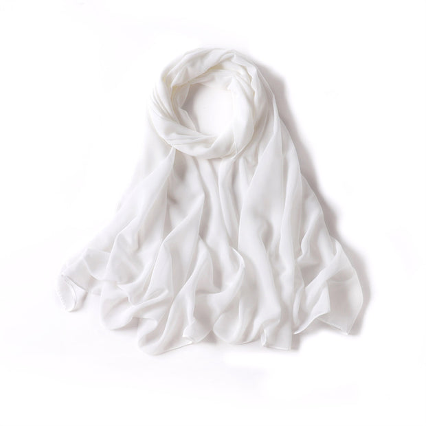 Off white chiffon shawl