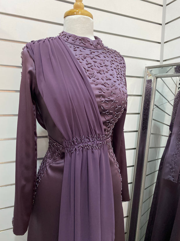 Zeytun Satin Dress