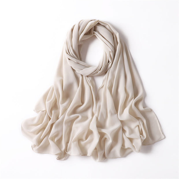 IVORY chiffon shawl