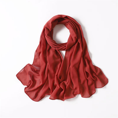 BRICK CHIFFON SHAWL