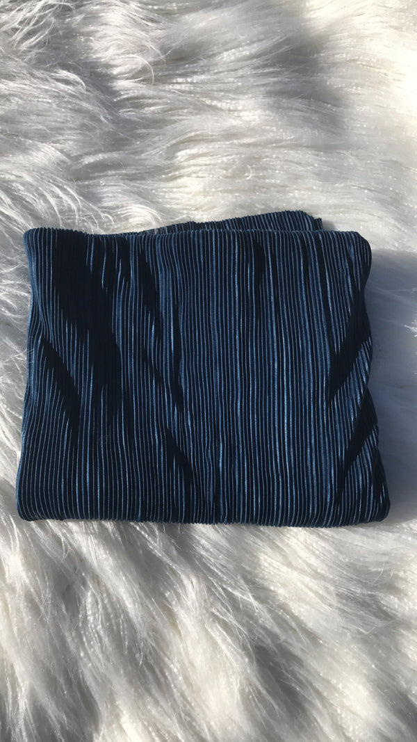 Pleated Shawl - Teal