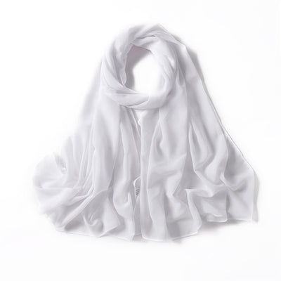 White chiffon shawl