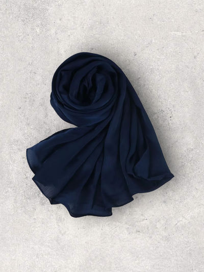LUXE SATIN CREPE - NAVY BLUE