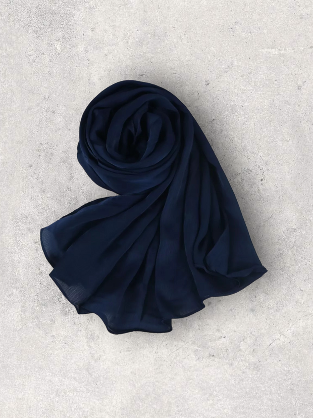 LUXE SATIN CREPE - NAVY BLUE