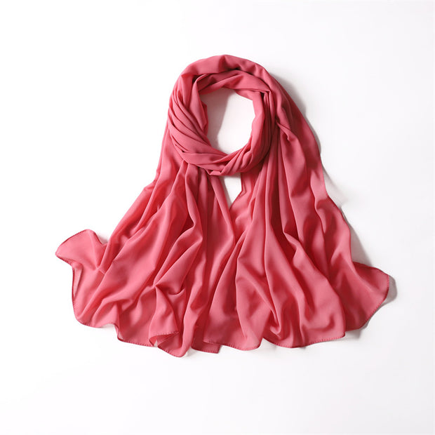 CERISE CHIFFON SHAWL