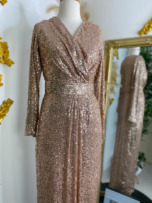 AFNAN SEQUINNED DRESS