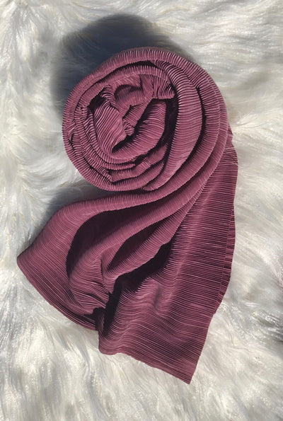 Pleated Shawl - Dusty Rose