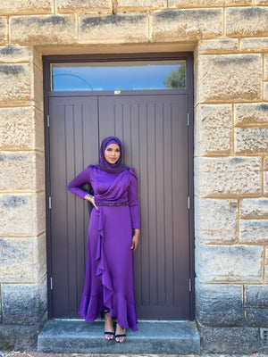 NAJMIYAT SATIN DRESS